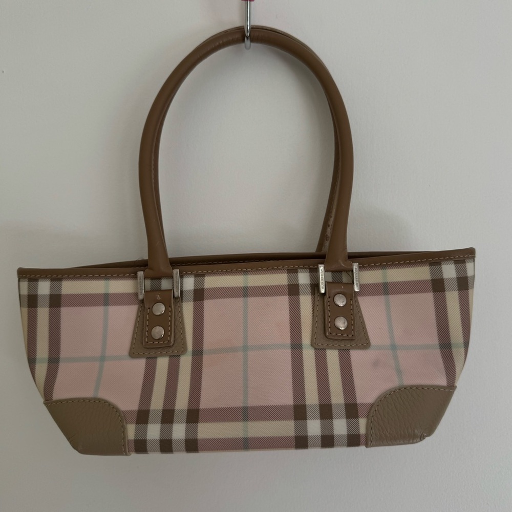 Burberry Pink Nova Check Shoulder Bag